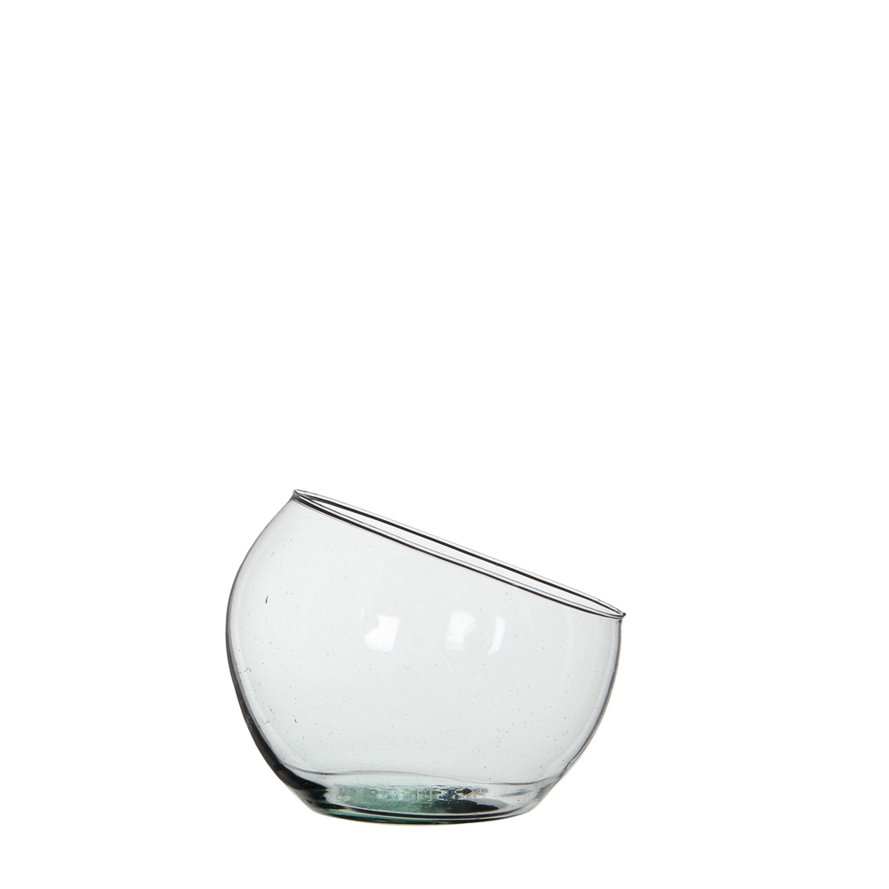 Coupe Boly en verre recyclé - H.15xD.16,5cm