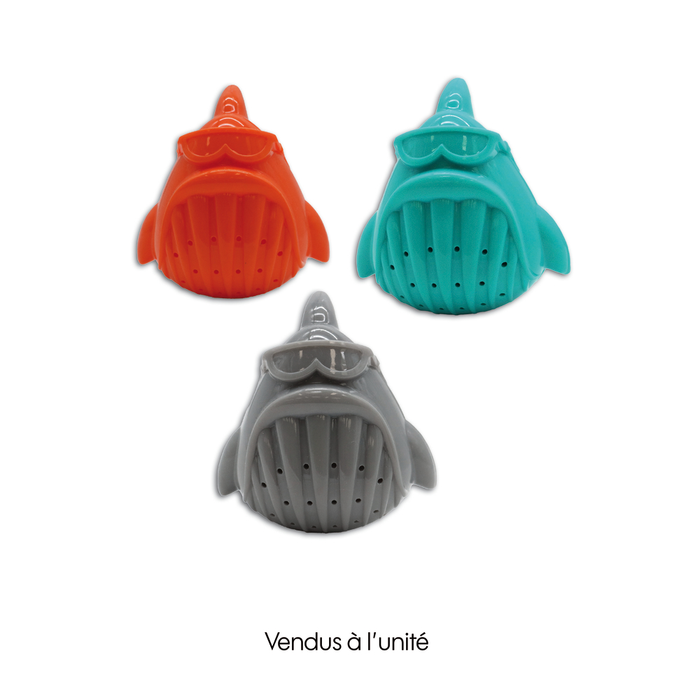 Jouet rafraîchissant piranha pour chien 12cm - 3 coloris assortis