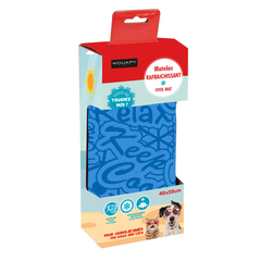 Matelas rafraîchissant pour chien et chat bleu L.90xl.50xH.3,5 cm