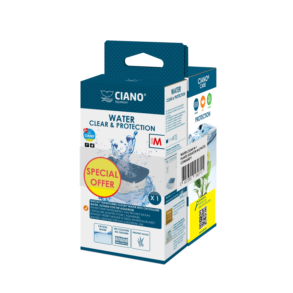 Pack Water clear et Plants dosator pour aquarium Taille M de 40 à 80 L