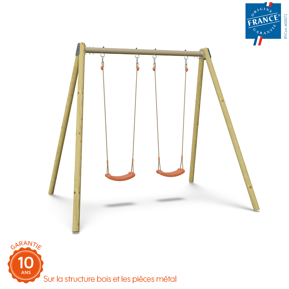 Portique bois/métal Harmonie Doublo 206x258xH.230cm