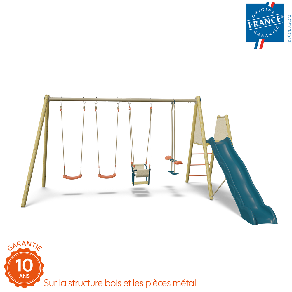 Portique bois/métal Harmonie Marcy 369x462xH.230cm