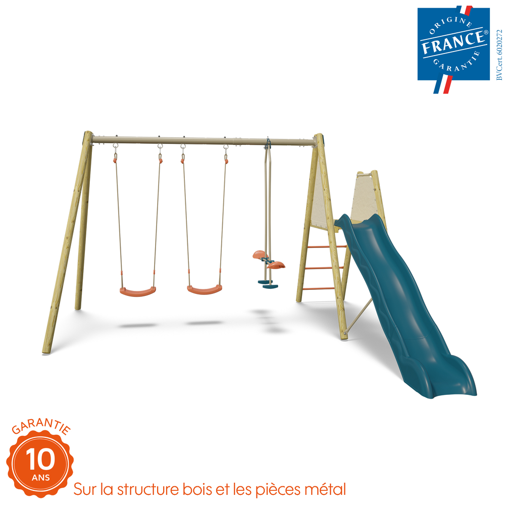 Portique bois/métal Harmonie Romy 382x369xH.230cm