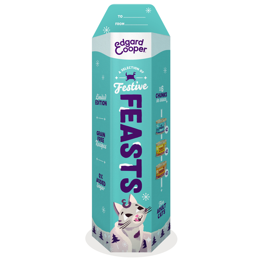 Pack de festins de fête pour chat adulte, viandes en sauce - 6 boîtes