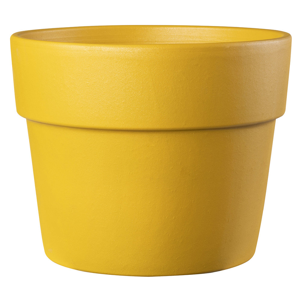 Pot Perfetto Colorama Citron, en terre cuite - D.29cm