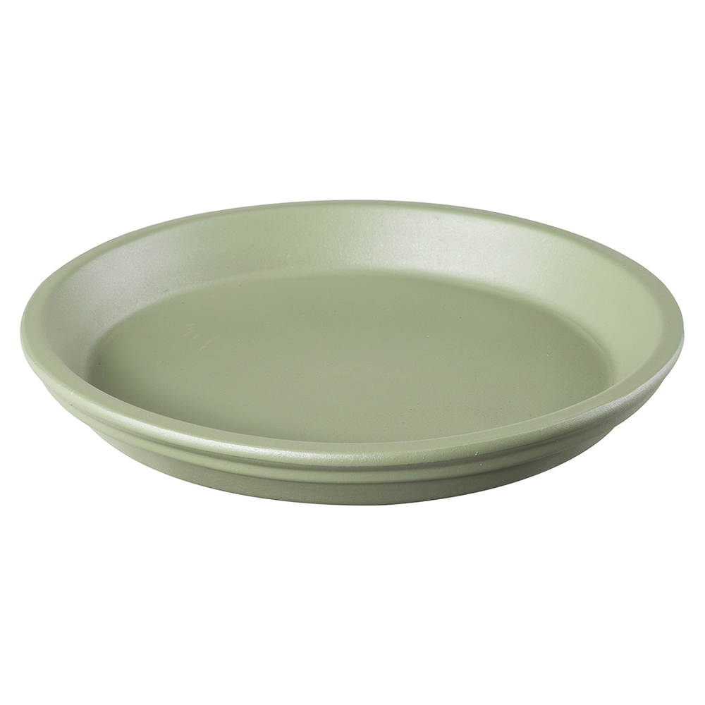 Soucoupe Colorama en terre cuite, coloris sauge - D.13cm