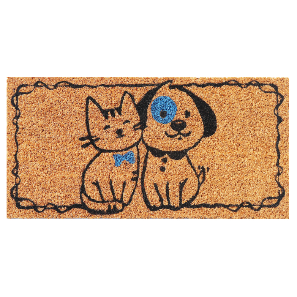 Tapis en fibre de coco compagnons -50X25cm