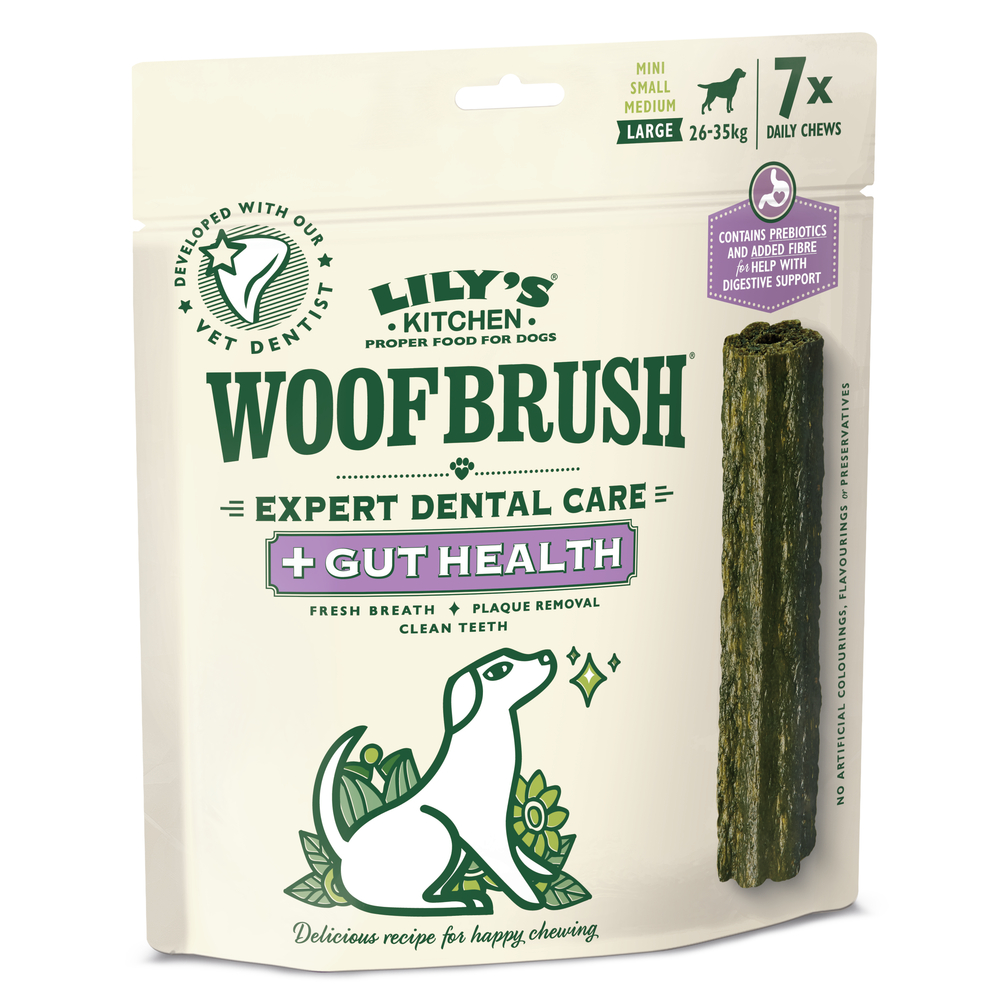 Bâtons dentaires Woofbrush en Multipack pour chien 7x47g - 328g
