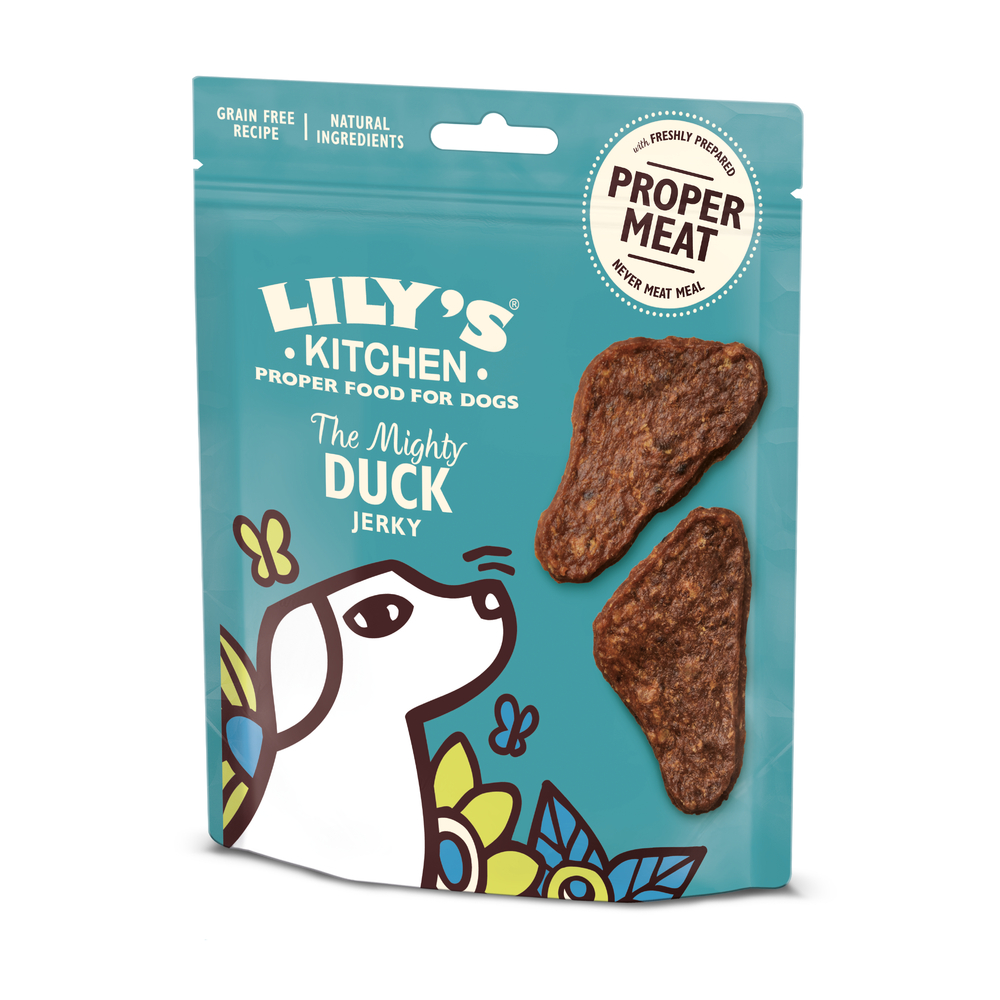 Friandises Lily's Kitchen mini effilés pour chien au canard 70 g