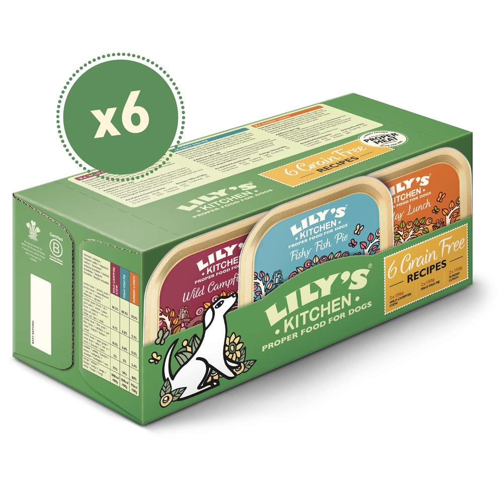 Pâtée, multipack ''Sans céréales'' pour chien adulte - 6x150g