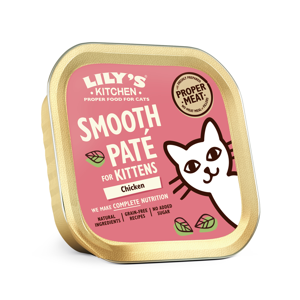 Pâtée Lily's Kitchen au poulet pour chaton 85 g