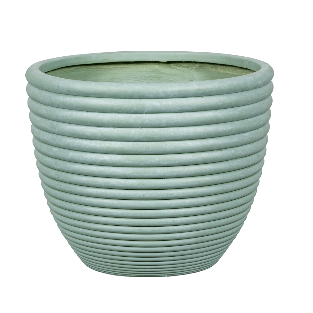 Pot Regina avec relief 04A vert - D.37xH.30,5cm