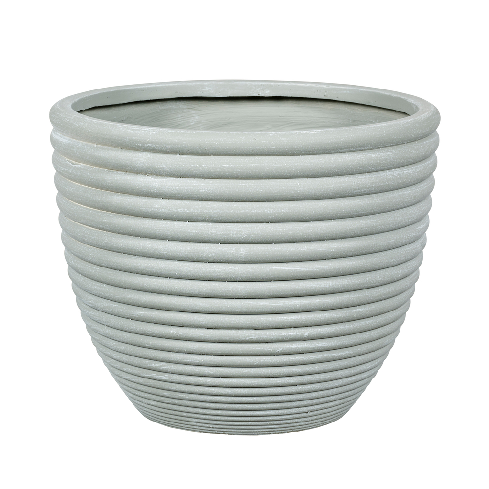 Pot Regina avec relief 04 gris clair D.44xH.36cm