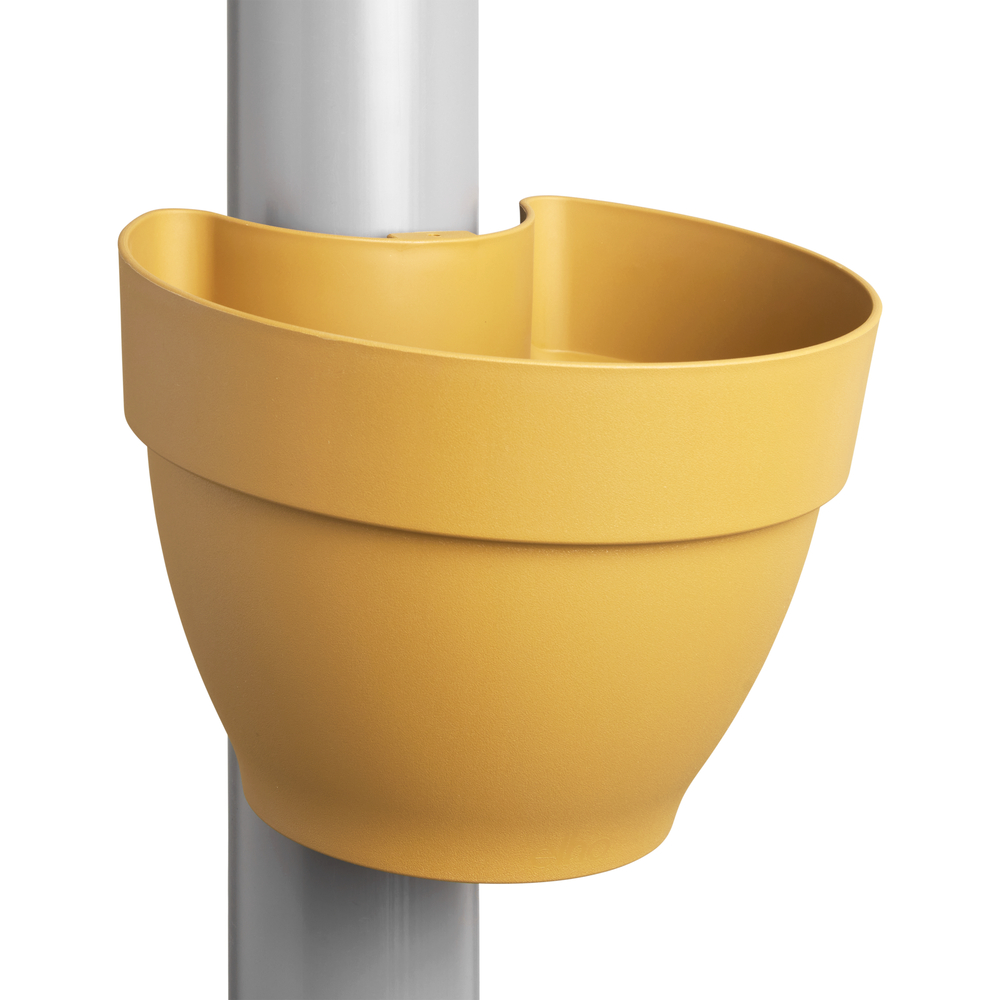 Pot Vibia campana pour gouttière jaune miel - D.22cm