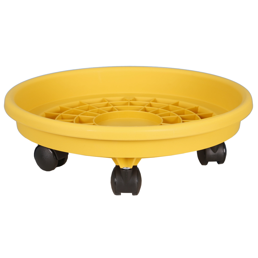 Soucoupe à roulettes jaune - D.40cm