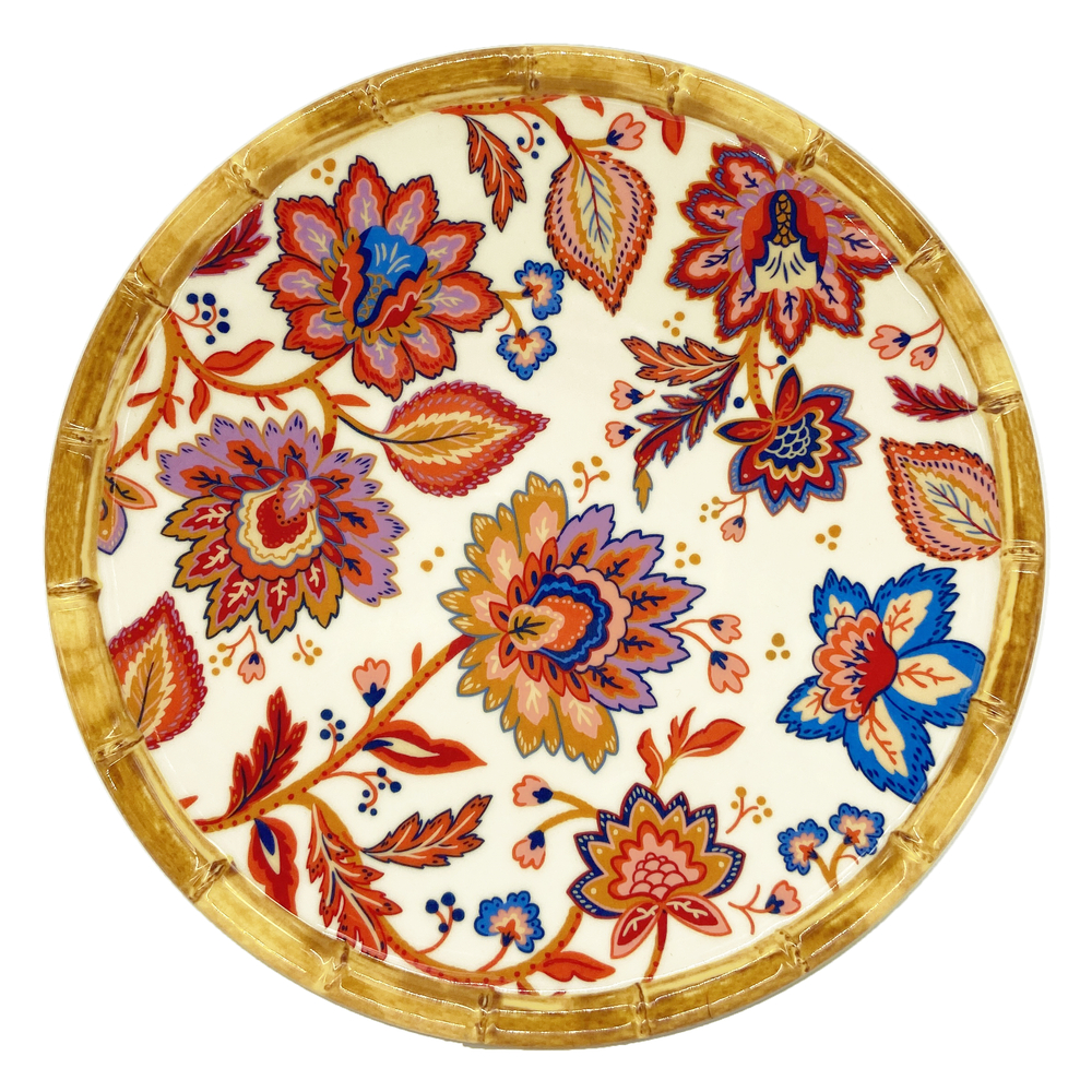 Assiette plate Jaipur en mélamine D.23cm