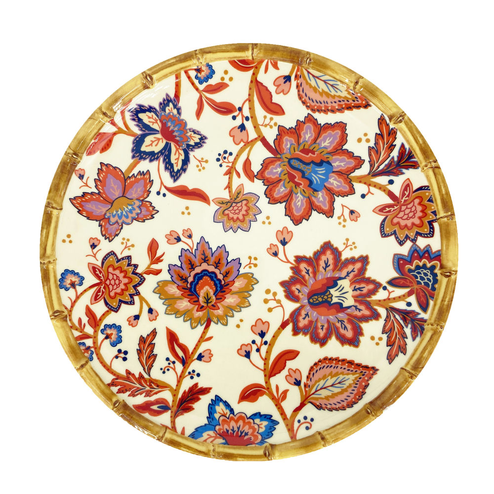 Assiette plate Jaipur en mélamine D.28cm