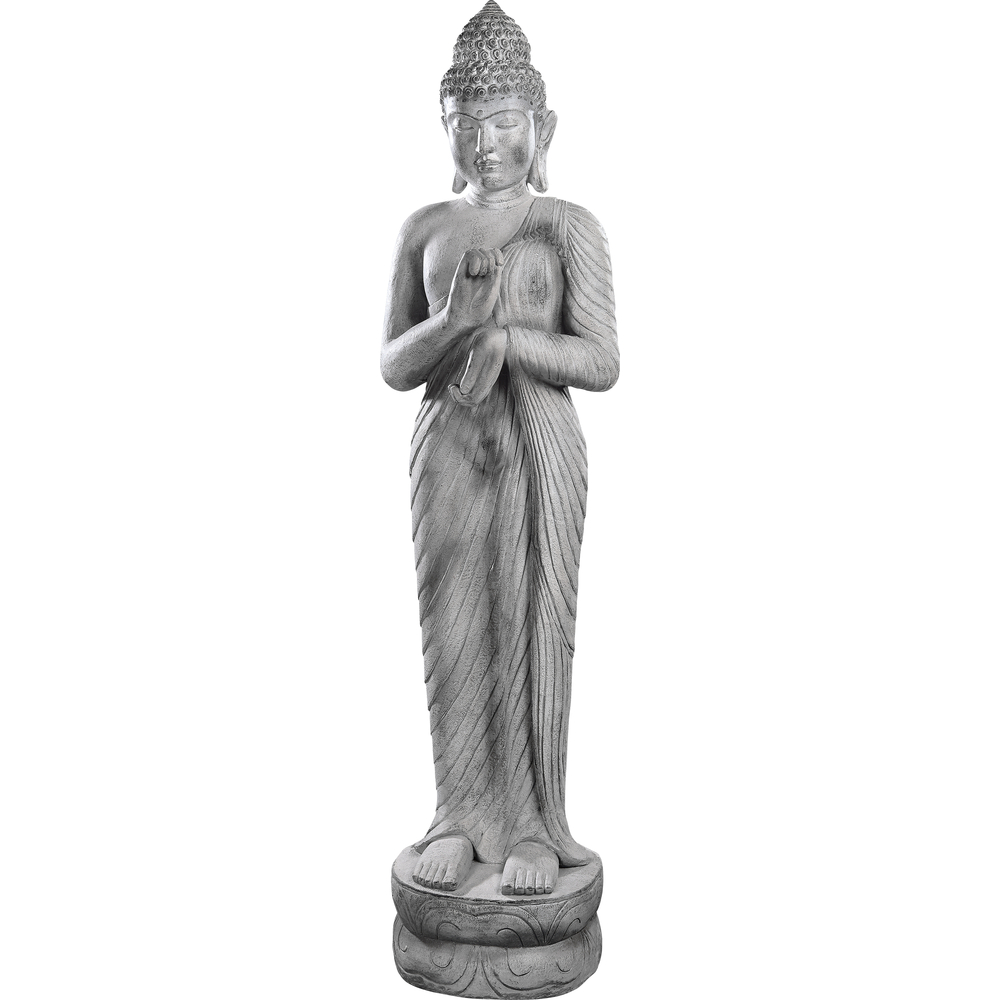 Statue Déesse Hindou gris H.103cm 