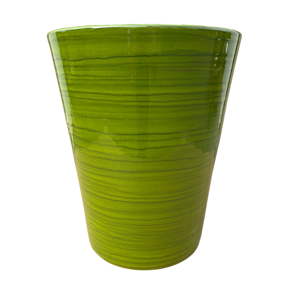 Pot rond Sydney coloris vert forêt - D.37xH.44cm