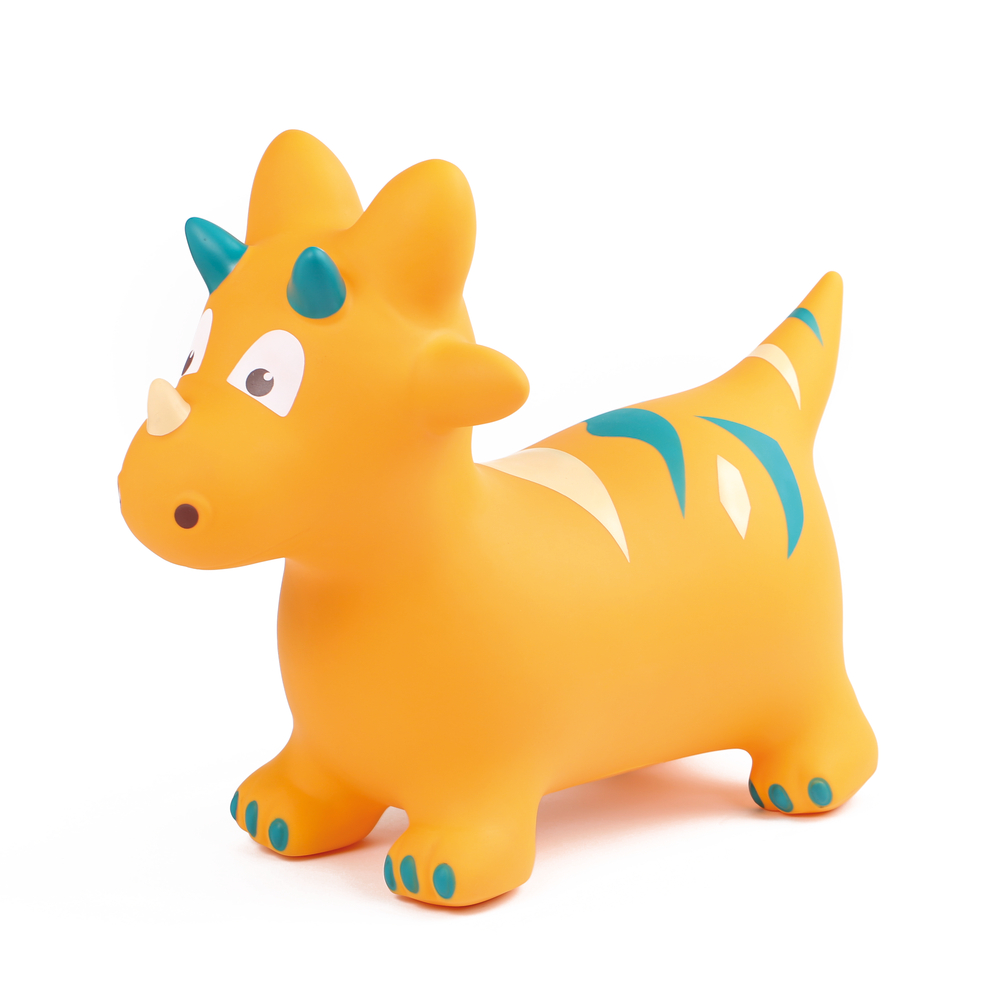 Jeu de plein air : Ballon sauteur Dinosaure jaune L. 22xl.49xH.59cm