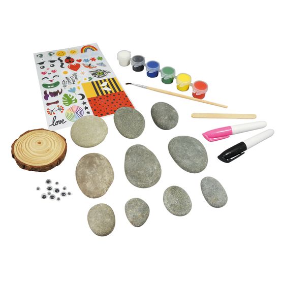 Coffret de 10 galets à peindre