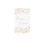 Sachets "Semez l'amour" Daisy en papier ocre et blanc - x10