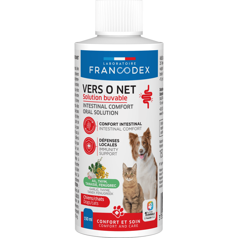 Vers O Net - Confort intestinal pour chien & chat 150ml 