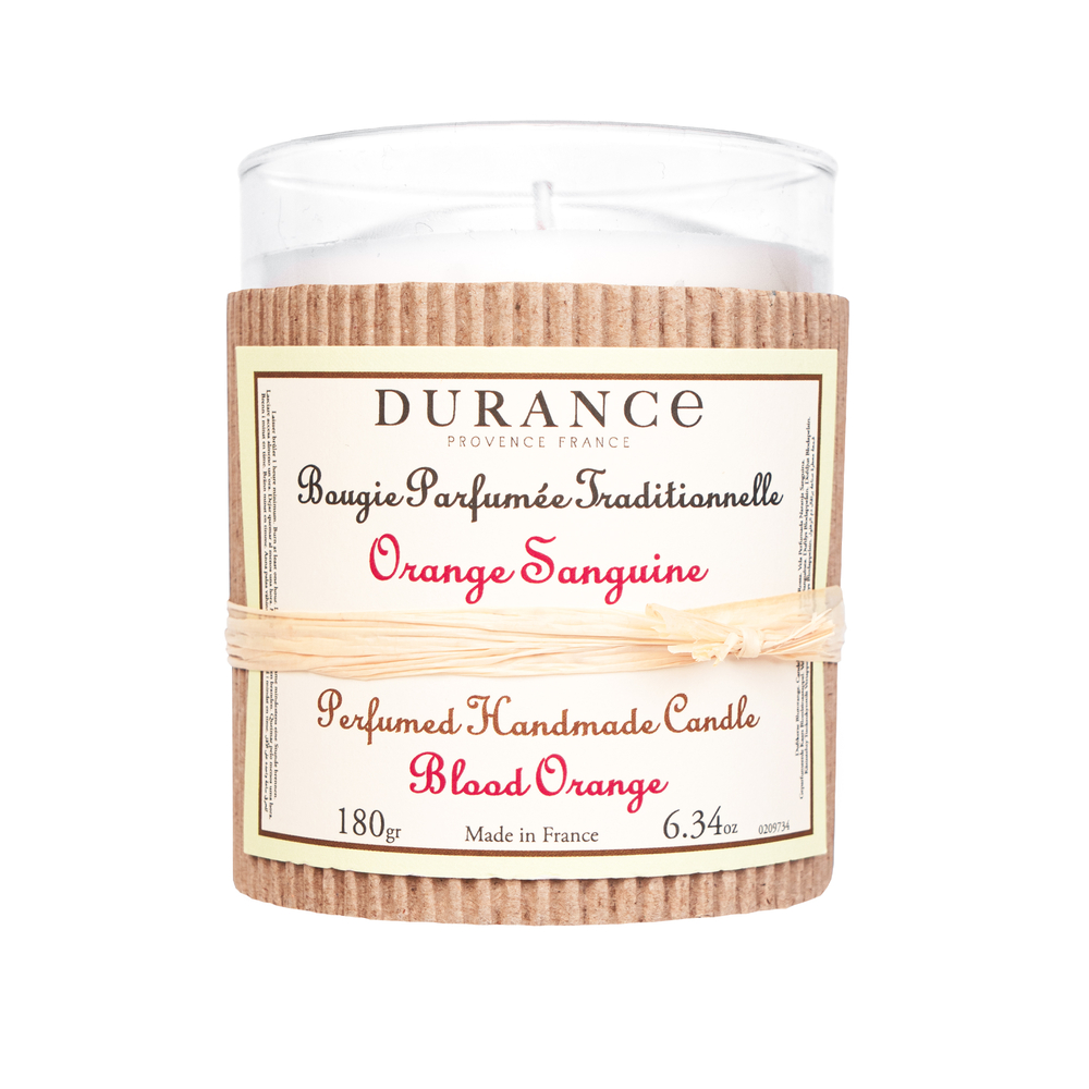 Bougie naturelle parfumée, orange sanguine - 180g