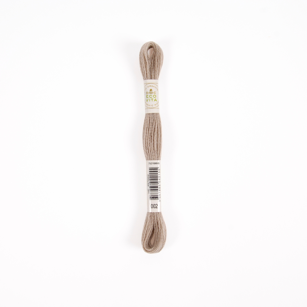 Fil de laine organique à broder Eco Vita 360 coloris 2 mauve -16m