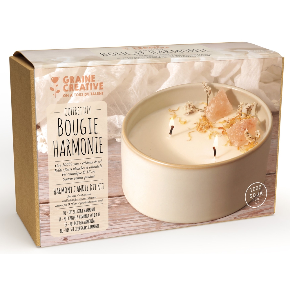 Kit complet DIY pour réalisation de bougies Harmonie