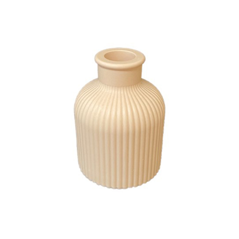 Moule silicone DIY pour support de bougie Vase nervuré D.7 x H.9cm