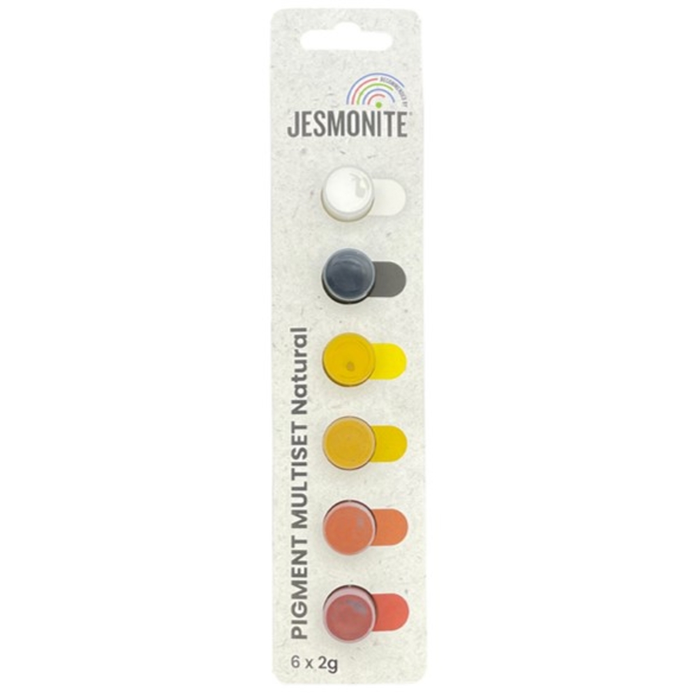 Pigments naturels en barrette pour Jesmonite de moulage - 6x2g