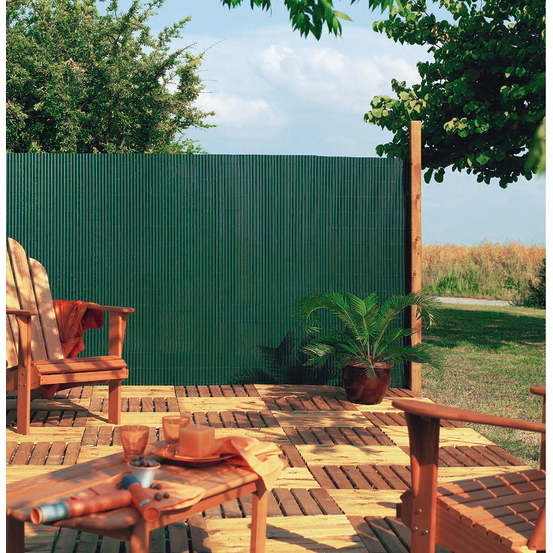 Canisse Plasticane, simple face, coloris vert - 1x3m
