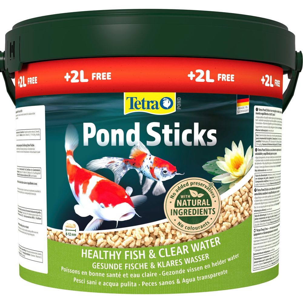 Pond Sticks, aliment complet pour poissons de bassin - 10L+20% offert