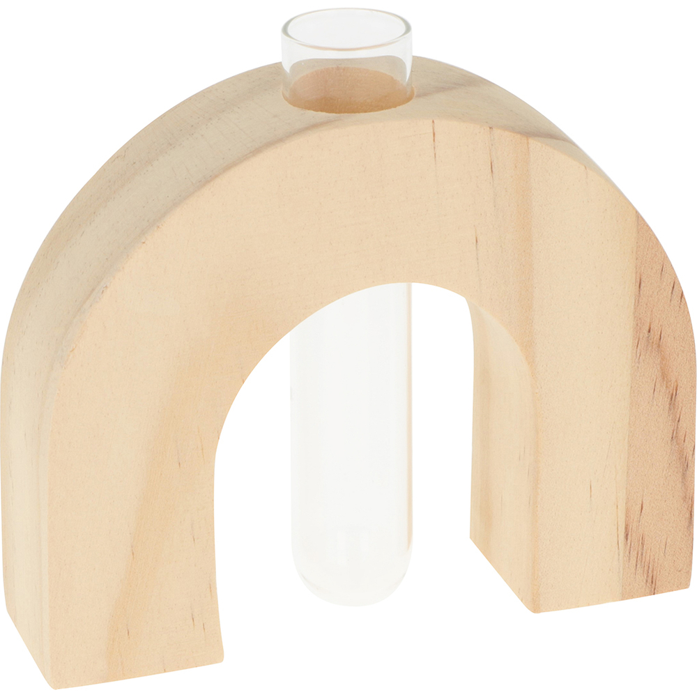 Soliflore arc en bois 11x9.5cm