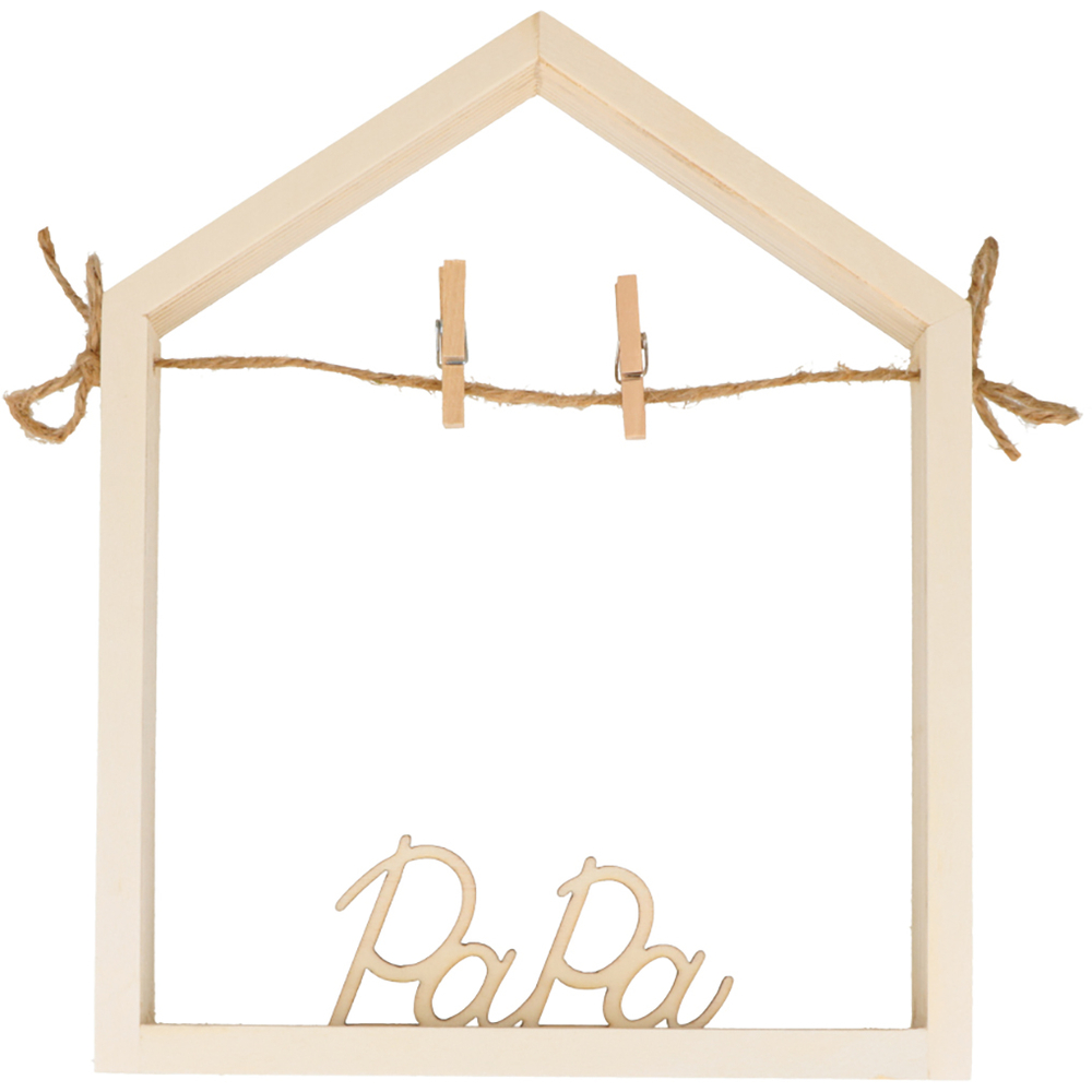 Cadre en bois à décorer 3D motif la maison Papa