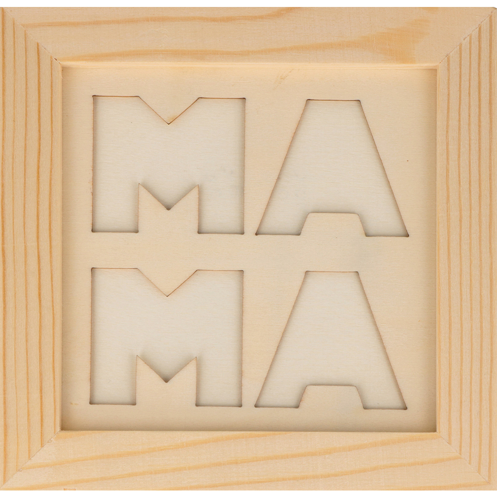 Cadre en bois à décorer motif Mama