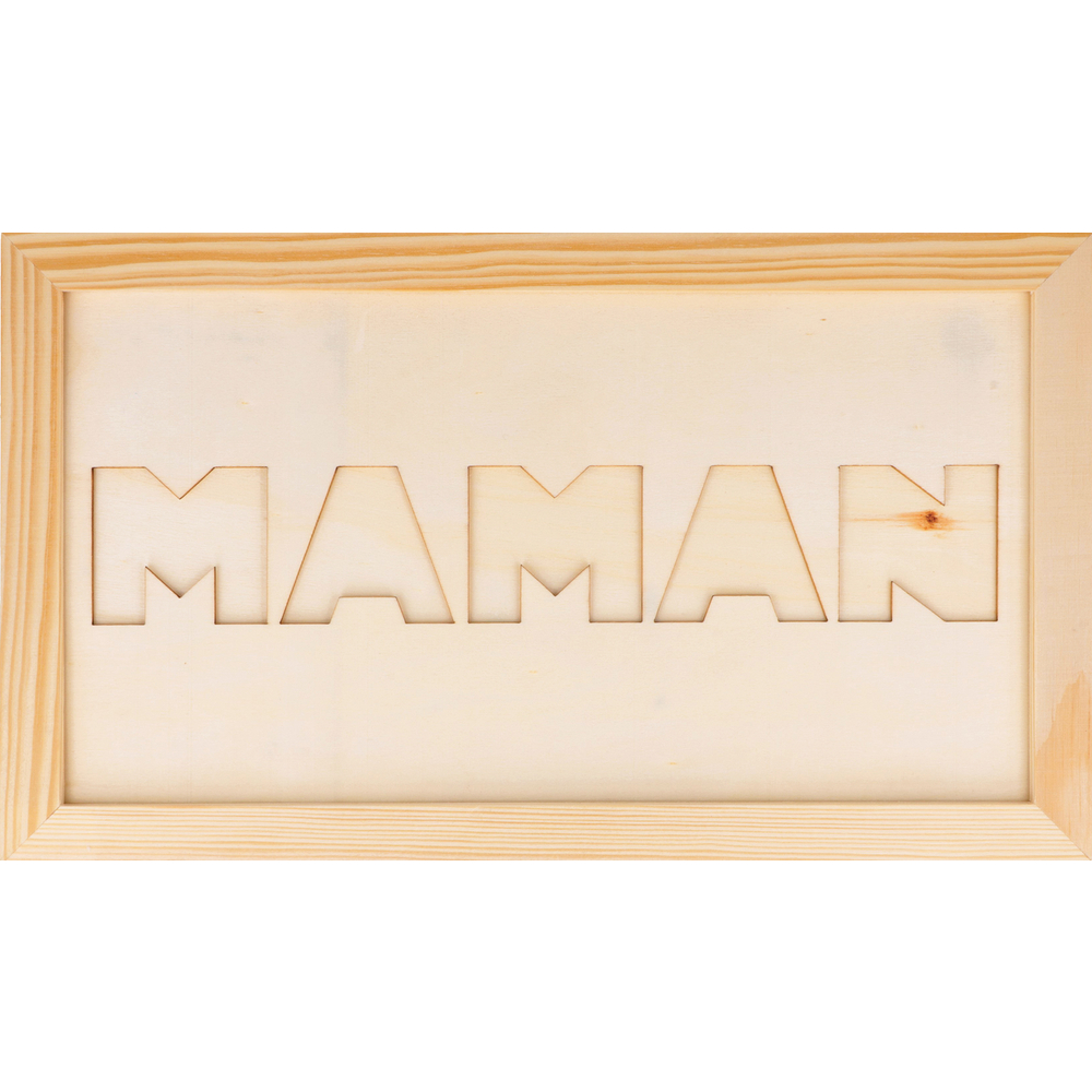 Cadre en bois à décorer Maman