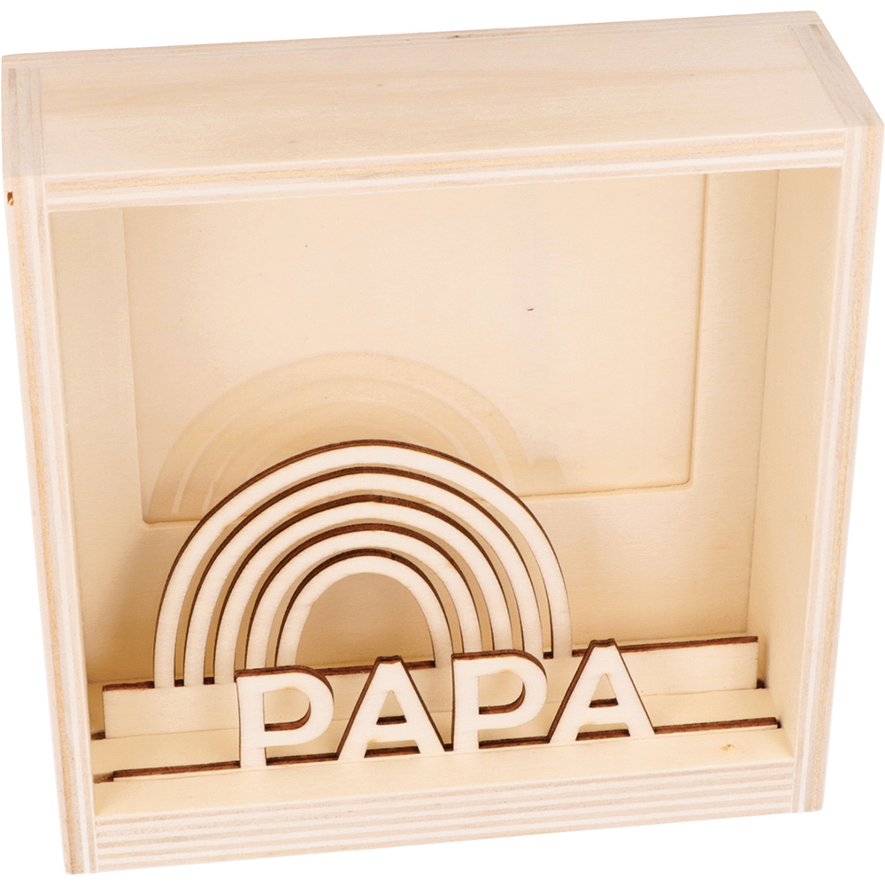 Cadre en bois 3D à décorer Papa
