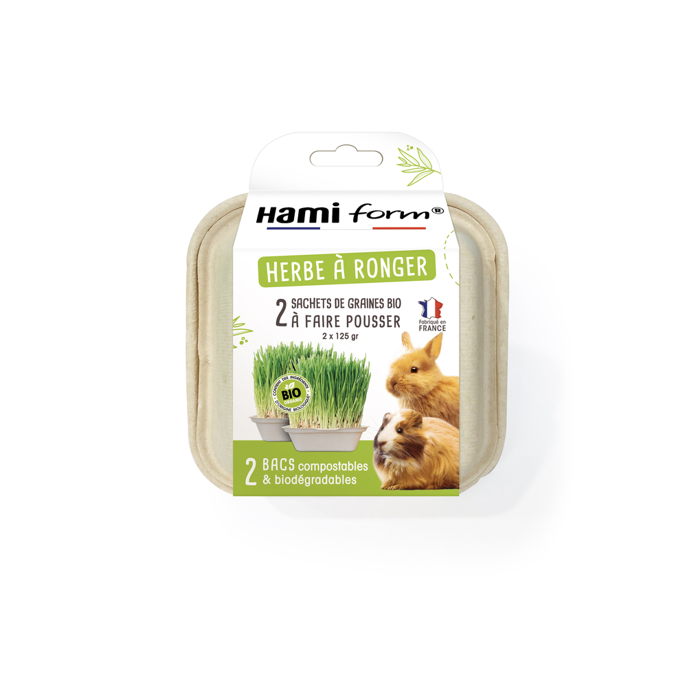 Herbe à ronger, pour lapin et cochon d'Inde - 2x125g