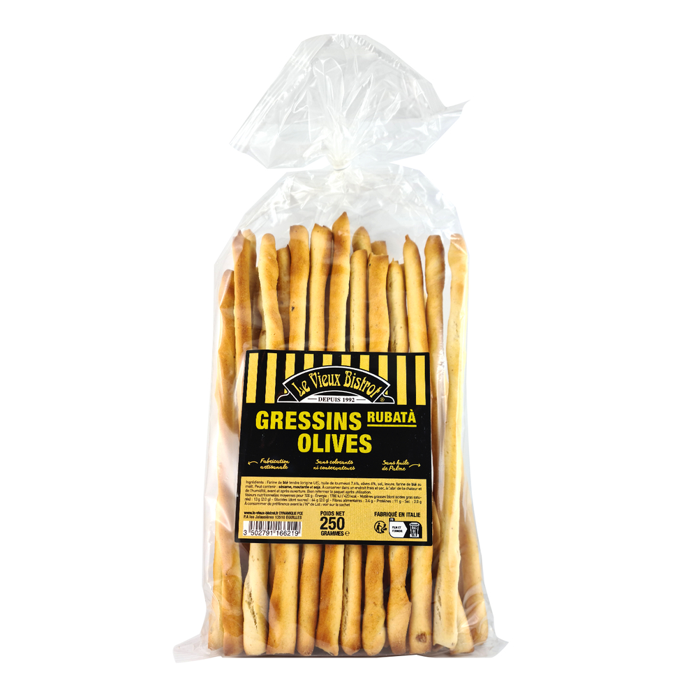 Gressins aux olives - 250g