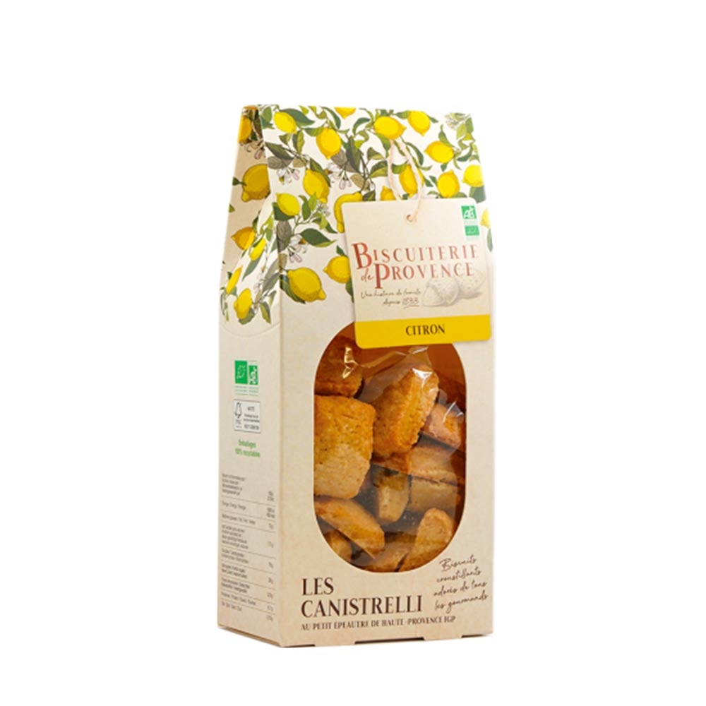 Biscuits, les canistrelli au citron Bio 180g