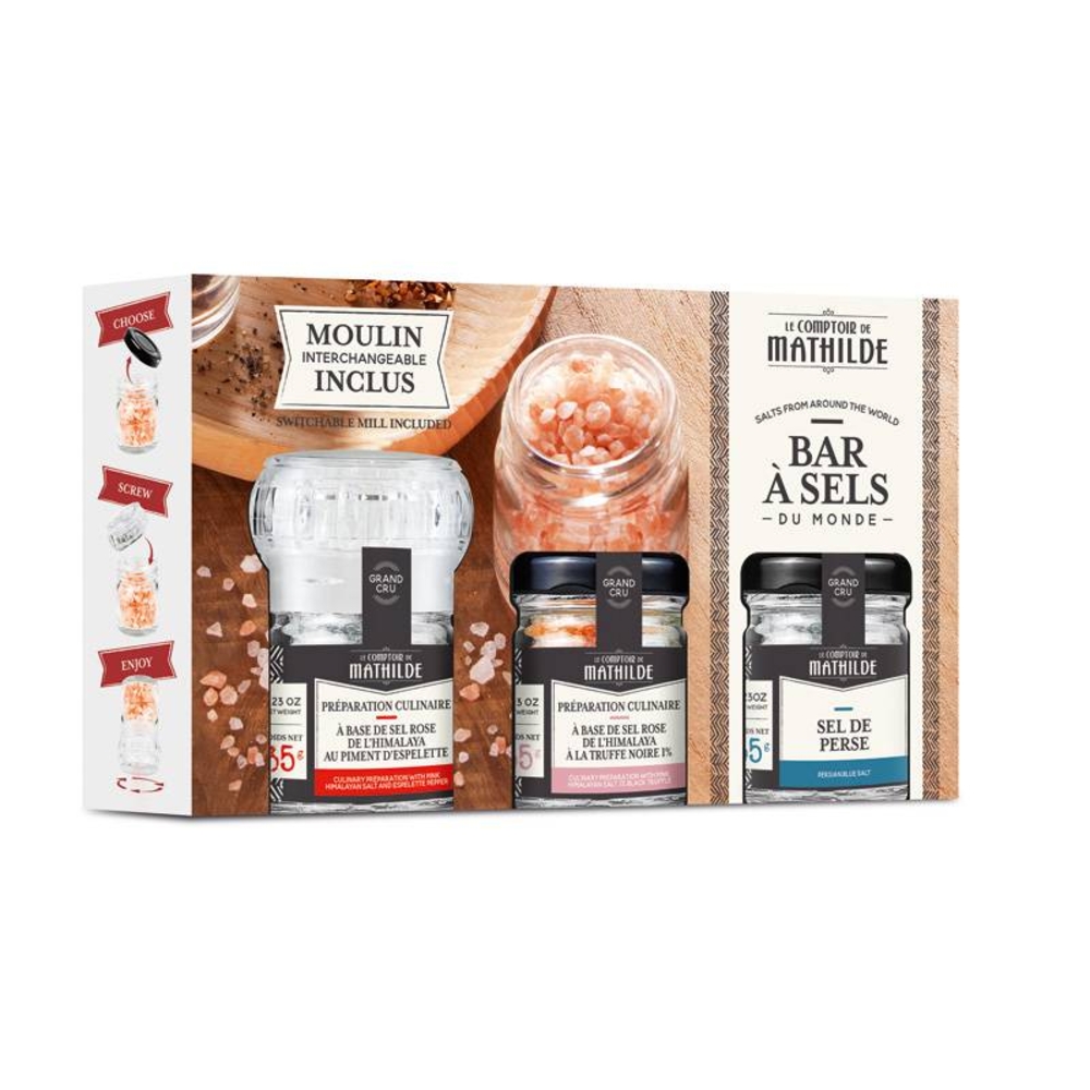 Coffret assortiment sels du monde - 3x35g