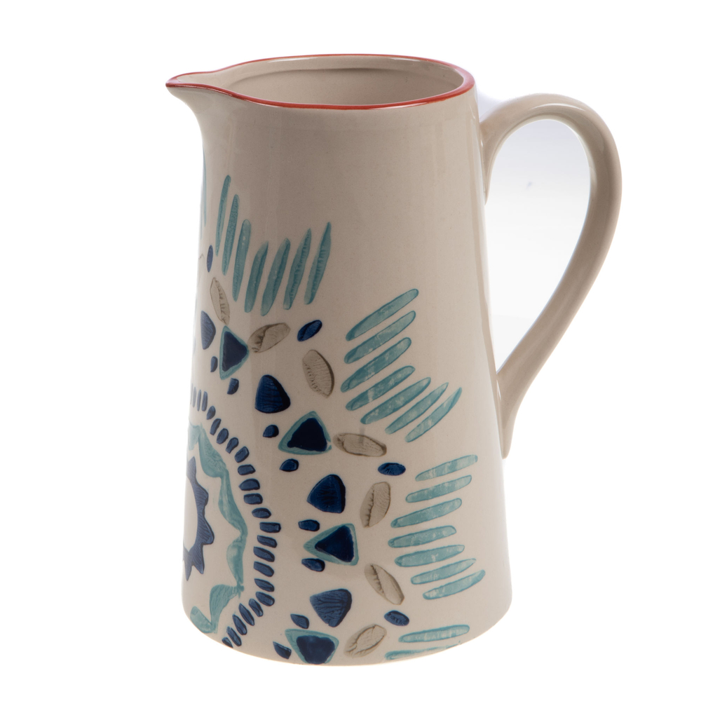Pichet Keola à motifs, en céramique - 1,5L