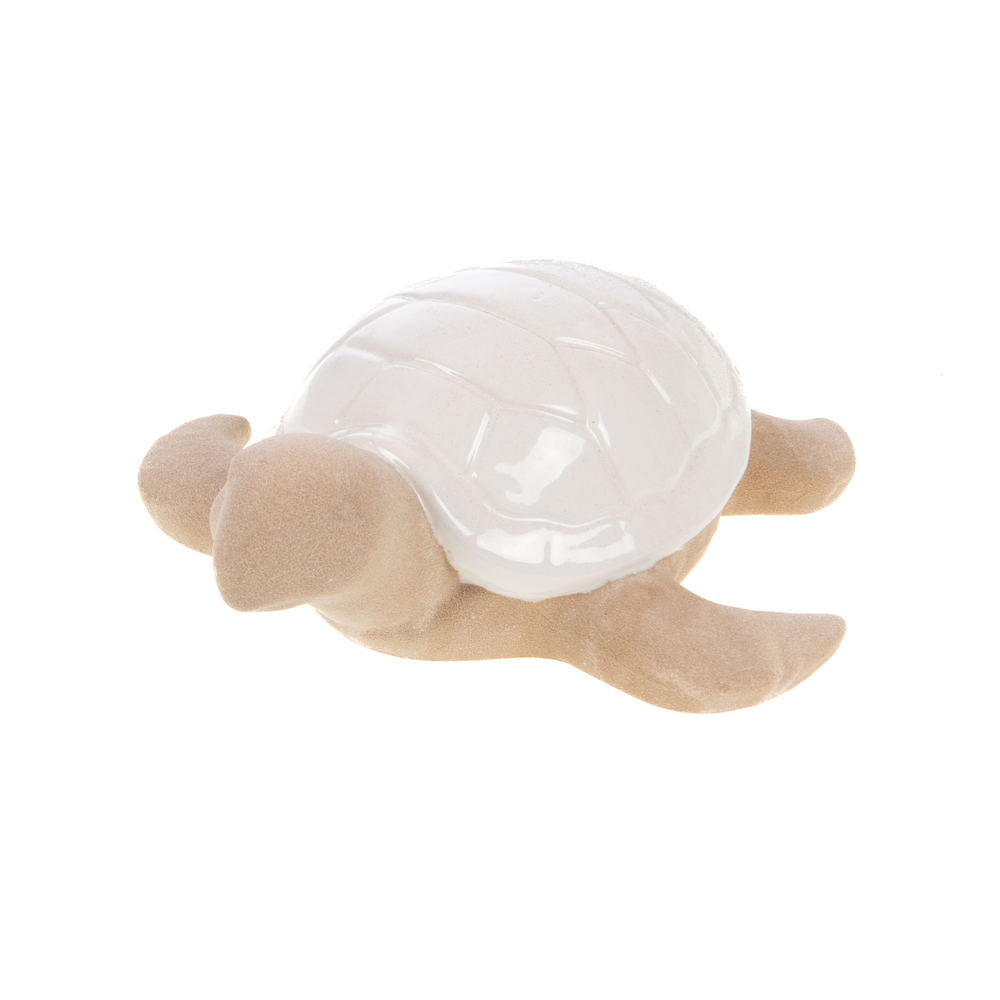 Statue tortue bi-matière, à poser - L.24xl.20xH.8cm