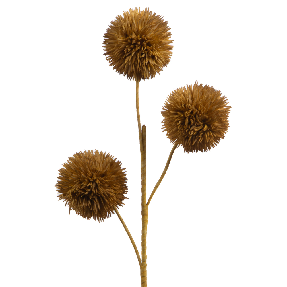 Tige fleur artificielle Monica, coloris moutarde - H.89cm