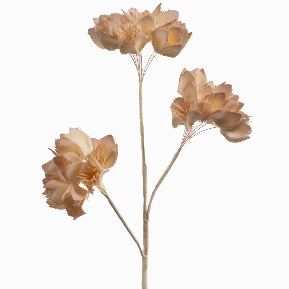 Tige fleur artificielle Alba, coloris dégradé rose - H.94cm
