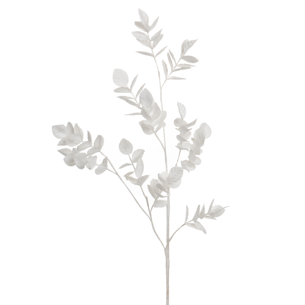 Tige fleur artificielle Théa, coloris blanc - H.120cm