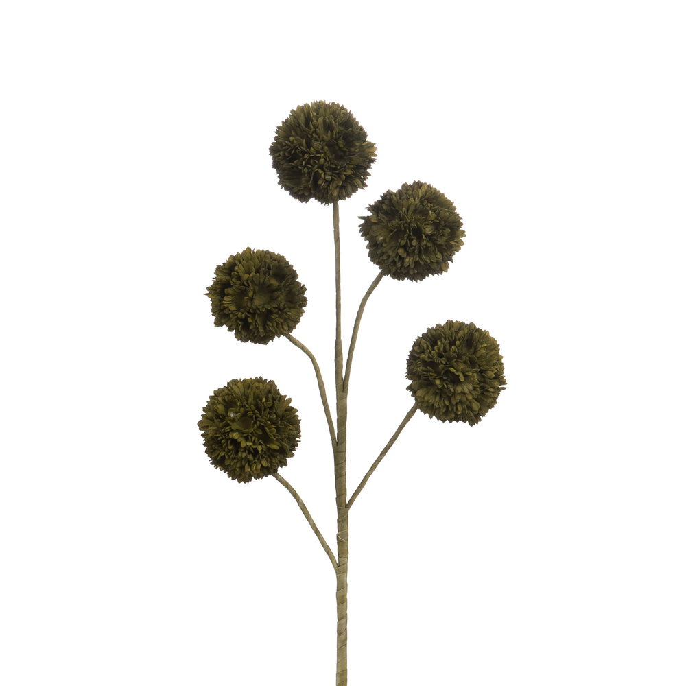 Tige fleur artificielle Sylvia, coloris kaki - H.89cm