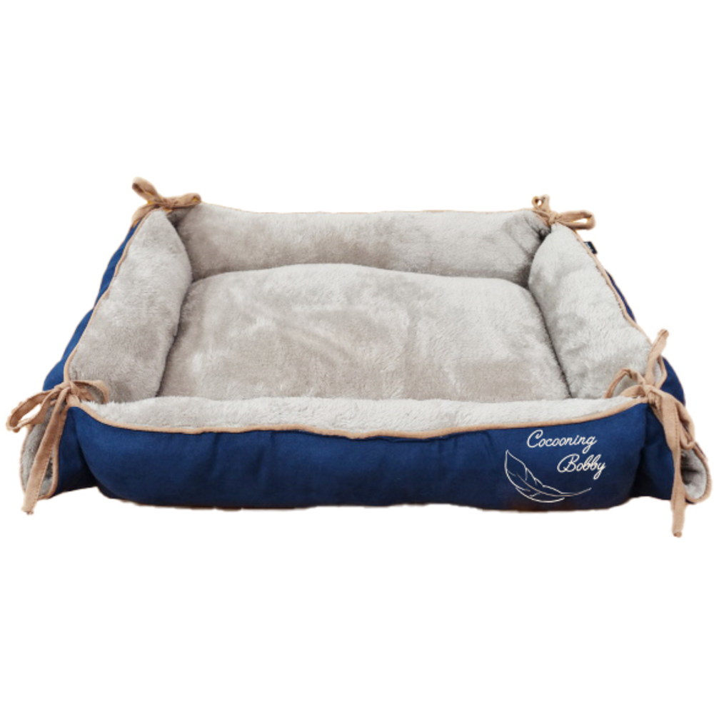 Couchage multirelax Feather, pour chien et chat, coloris bleu nuit - S